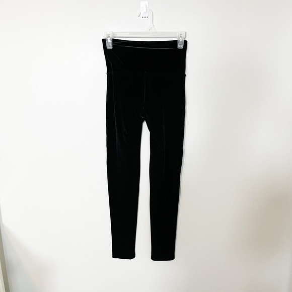 Spanx velvet high waisted leggings black womens size medium - Picture 1 of 10